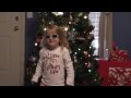 Mackenzie singing Rudolph the Red Nose Reindeer