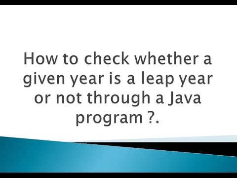 how to know leap year or not