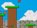 This one is really interesting. It looks like a hack of another pirate genesis game - Squirrel King, but with a lot of stuff changed to Mario stuff. You can pick up boxes and throw at enemies, but you can't jump onto them to kill them. The collision detection is also broken - you don't bump into upper platforms, you jump onto them.