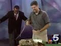 Lizard jumps on newscaster very funny! Lizard jumps on newscaster very funny!
