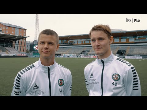 ÖSK PLAY: Samuel Dahl, Noel Milleskog och Axel Kjäll efter vinsten mot Utsikten