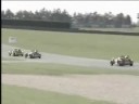 Mike Solan leading a race at Donington filmed by Sky Sports