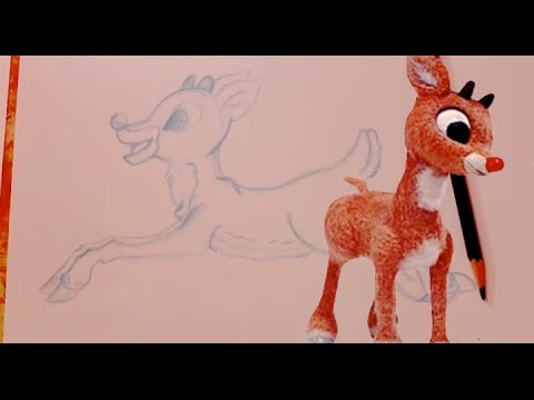 how to draw reindeer
