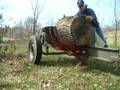 Home-made log splitter hydraulic lift