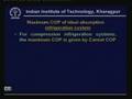 Lecture -14 Vapour Absorption Refrigeration Systems