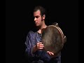 this is a beautiful and delicate piece of music performed by the internationally accaimed pipa soloist liu fang(??) with the fabulous percussionist ziya tabassian. here is what comes from her official website: http://www.philmultic.com/liufang/video/ : 
