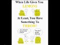 Throwing Lemons Throwing Lemons