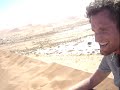 boven op de duin in de sossusvlei Namibie