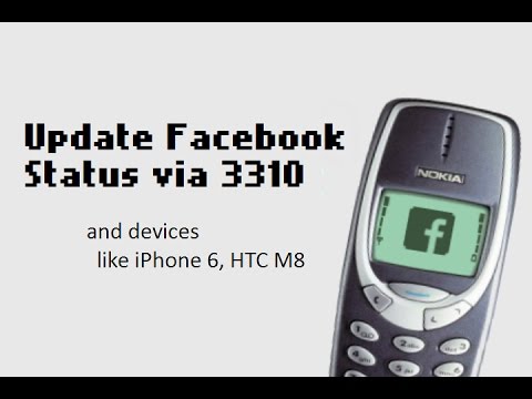 how to update facebook status via bb