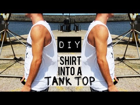how to cut off sleeves of a t shirt