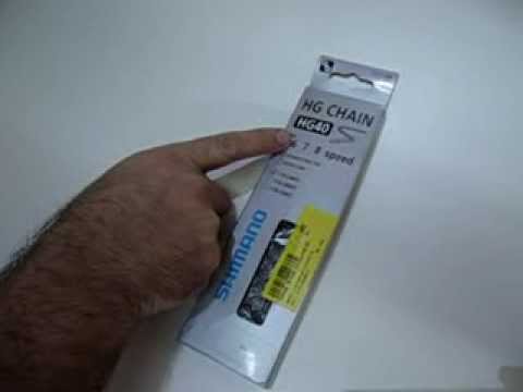 how to fit shimano hg40 chain