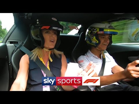 Video | Lando Norris neemt Britse presentatrice mee in rondje op Monza