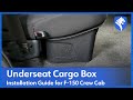 video thumbnail: Underseat Storage Box Fit 2015-2024 F-150; 2017-2023 Super Duty | Crew Cab TG-CB5F2228-wp1ytBtbE80
