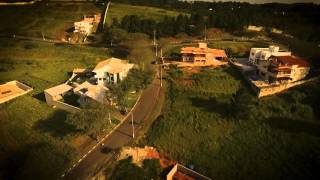 Filmagem aérea com Pôr do Sol