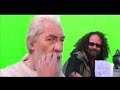Clip from Lord of the Rings: The Return of the King (Limited Edition) Behind-the-scenes feature. Sir Ian McKellen (Gandalf) tries to learn his lines at Minas Tirith.