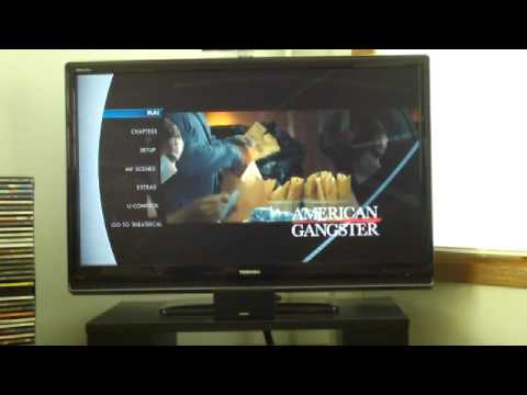 Blu ray Disc - I decided to do a demonstration of my Panasonic Blu-ray disc player with the movie American Gangster. I have a 42