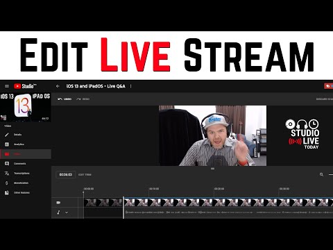 How to edit/trim a live stream video on YouTube | Studio Live Today