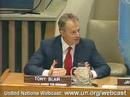 Tony Blair updates the UN on the Middle East
