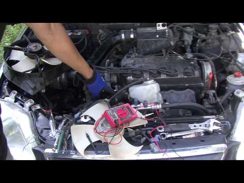 Honda How To testing your fans on your Honda and Civic Radiator fan install