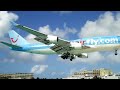 747 landing in St. Maarten