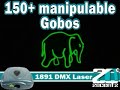 This laser has 10 Channel DMX or can be operated via Sound Activation. There are over 100+ onboard green steps including animations, words )happy Birthday