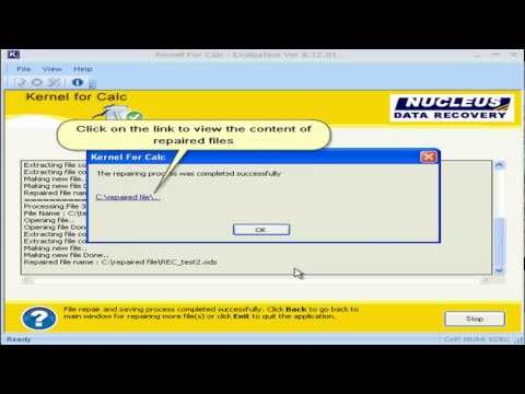 how to repair ods file