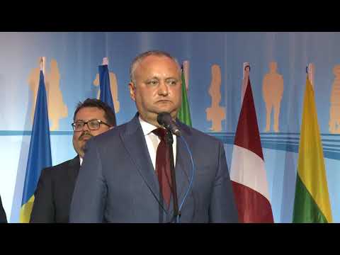 Игорь Додон принял участие в приеме, проведенном Делегацией Европейского Союза в Кишиневе по случаю Дня Европы