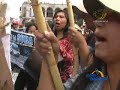 Protesta en Arequipa por alza de pasajes y productos básicos