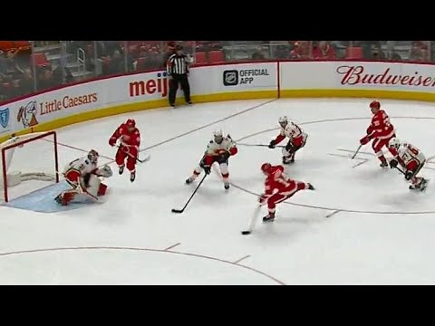 Video: Red Wings' Nyquist snipes on Lack after turnover