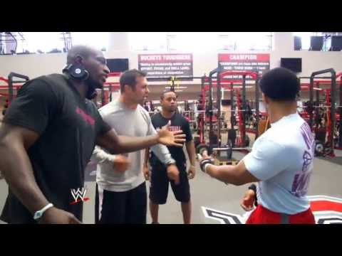 ohio state - Titus O'Neil and Darren Young make their presence known on Ohio State University's campus.