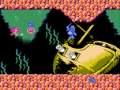 the little mermaid is a video game was developed by capcom for the nes and game boy, and published in 1991 for the nes, and in 1992 for the game boy. it is a single player side-scrolling action game where you control ariel on a quest to defeat the evil ursula, the sea witch. in disney's the little mermaid for the nes, you play as ariel. ariel has already met eric, and they plan to wed, but the sea-witch ursula has taken control of the ocean! so ariel (after explaining what's going on to eric) becomes a mermaid once more and sets off to rescue the sea. the game takes place from a side view and ariel (swimming most of the time, but hopping around on the land occasionally) can shoot bubbles to trap her foes and can then throw them at each other. she can also dig through sand to find treasure and pick up sea shells to break chests open with. the treasure she finds in the sand is usually just bonus points, but the treasure you find in chests will increase your bubble's power and range.