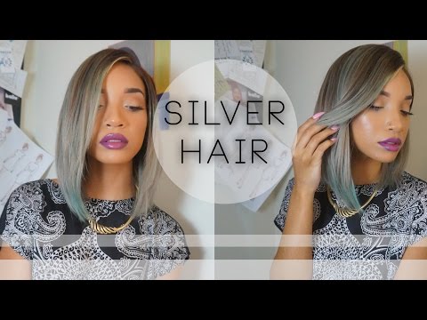 how to dye hair silver