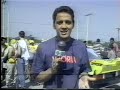 Fabio Sotto Mayor quebrando record de velocidade brasileiro em um opala nervoso.