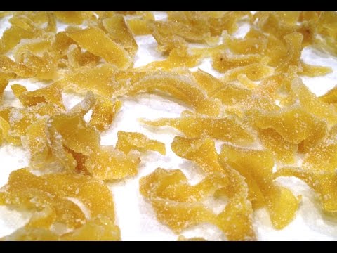 how to candied lemon peel
