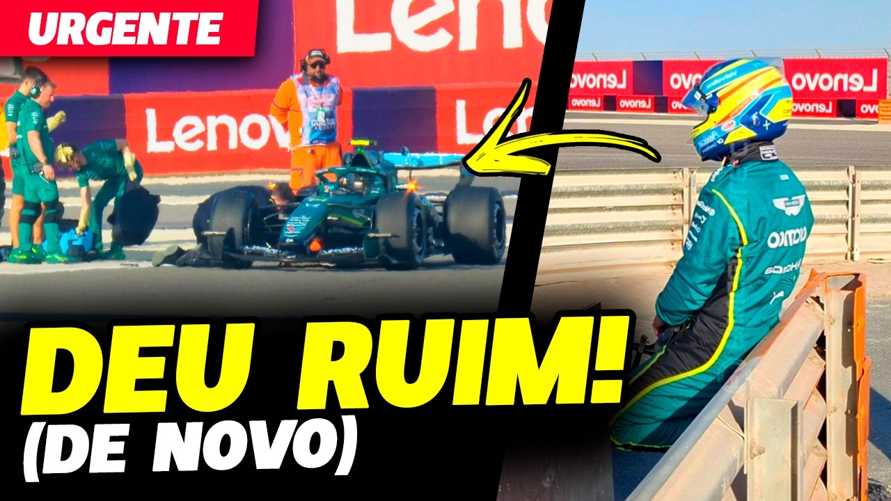 🚨URGENTE: ASTON MARTIN DÁ PROBLEMA DE NOVO E DEIXA ALONSO INCONFORMADO NA PISTA | FÓRMULA 1|GPEMCASA