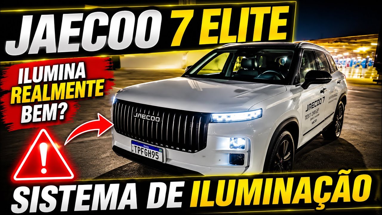 JAECOO 7 ELITE - TESTANDO O SISTEMA DE ILUMINAÇÃO
