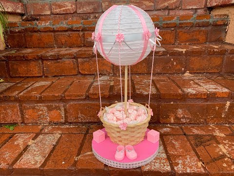 video-linktoworks-Pink Air Balloon Centerpiece