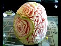 watermelon carving pepeni sculptati by Tiron Gabi [ROMANIA]