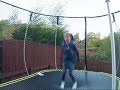 Jodi lands her first front flip on the trampoline