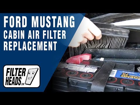 Cabin air filter replacement- Ford Mustang