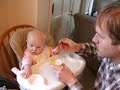 baby eating cereal 2