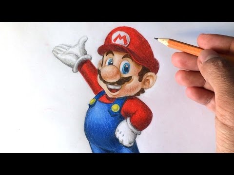 video-linktoworks-How to draw Super Mario 3D [Nintendo] Drawing Tutorial ...