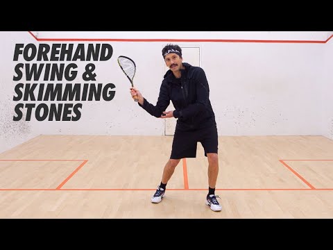 Squash tips: Forehand swing & skimming stones