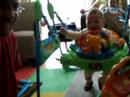 Ryan thinks the bouncing ball is funny at 6 months old