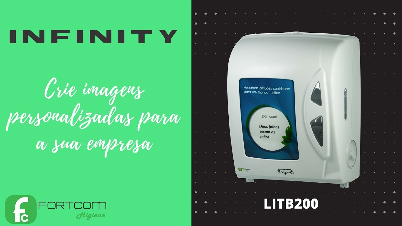 Personalização LITB200- Toalheiro Bobina Autocorte - LINHA INFINITY