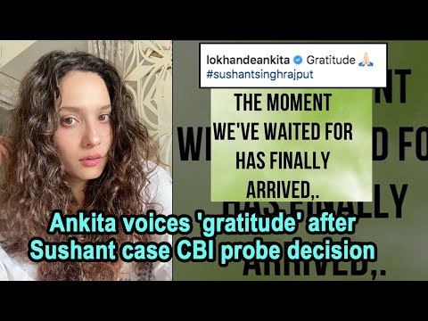 Ankita voices 'gratitude'