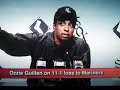 Johnny Sanchez imitates Chicago White Sox manager Ozzie Guillen at a press conference.