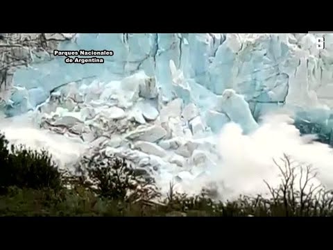 Naturschauspiel in Argentinien: Gletscherfront stürzt ...