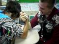 Chris and Anthony arm wrestle (: