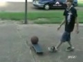 a stupid boy gets hit